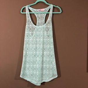 Mint sheer tank top size L